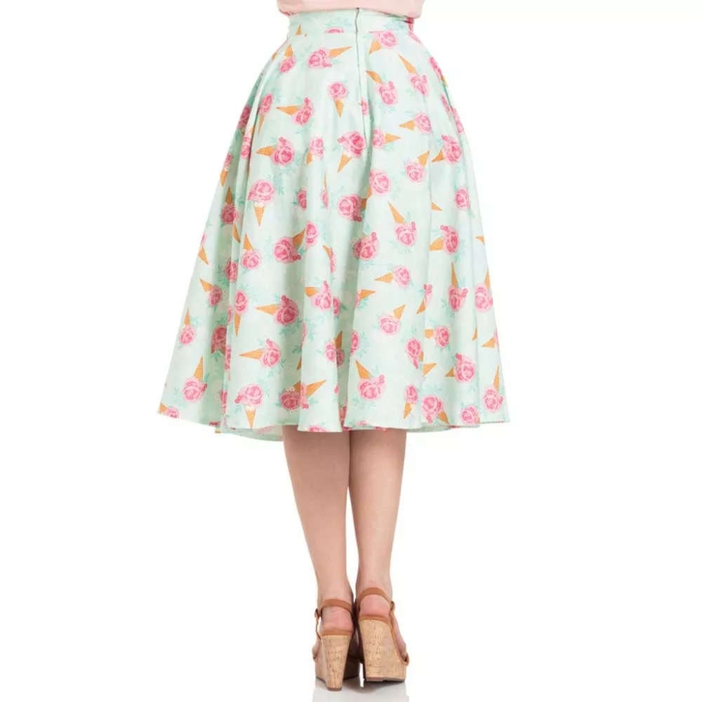 Voodoo Vixen ice cream print skirt